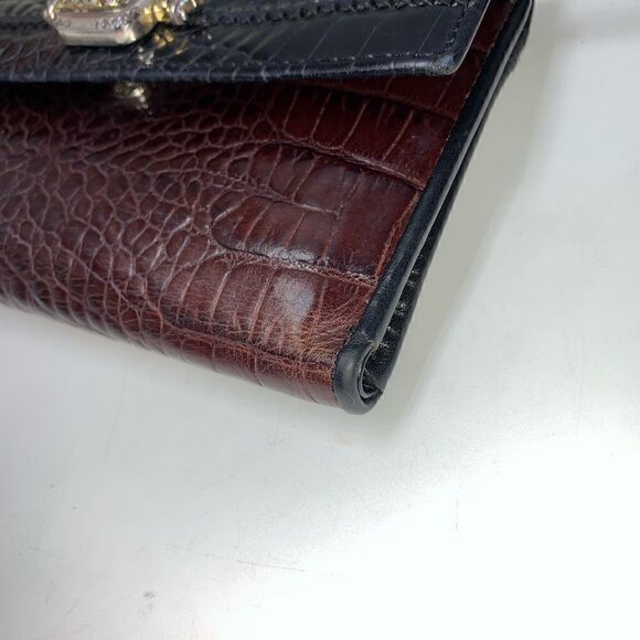 Brighton Leather Long Wallet on Chain Brown - Picture 9 of 12
